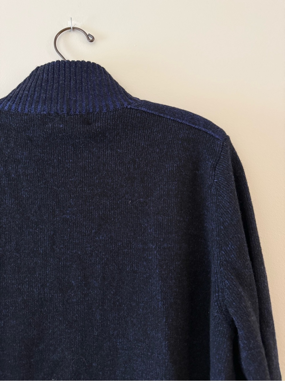 NWT✨ Toscano Firenze Navy Full-Zip Cardigan Sweater Size Medium - Picture 7 of 10